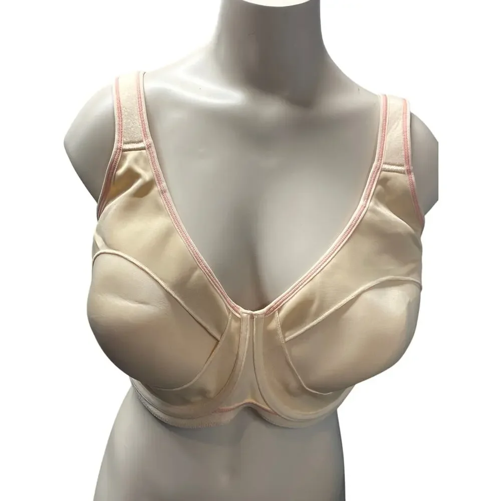 Syrokan Women's Size 36H Convertible Strap Underwire Sports Bra Beige Cream NWT